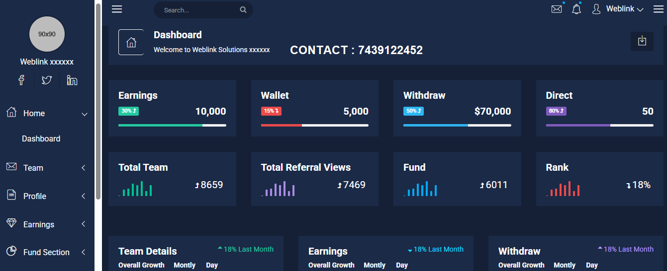 Admin Dashboard